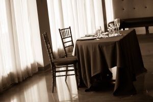 Wedding reception table